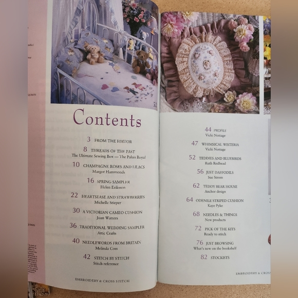 Lot of 4 Embroidery & Cross Stitch - RIBBON Embroidery, Smocking and more - Picture 7 of 10